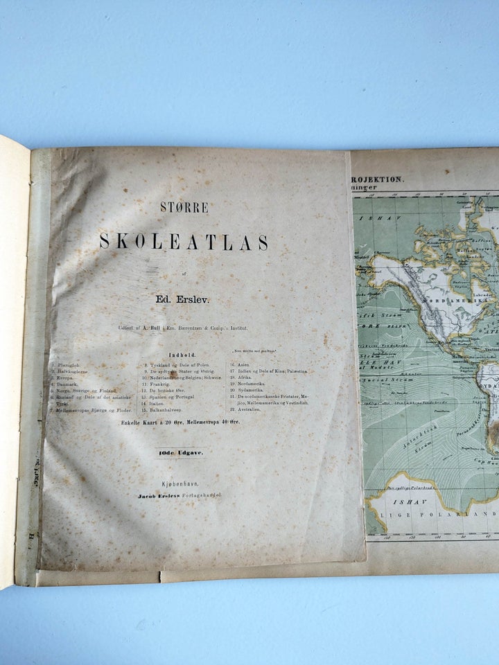 Antik skoleatlas, Ed. Erslev ,