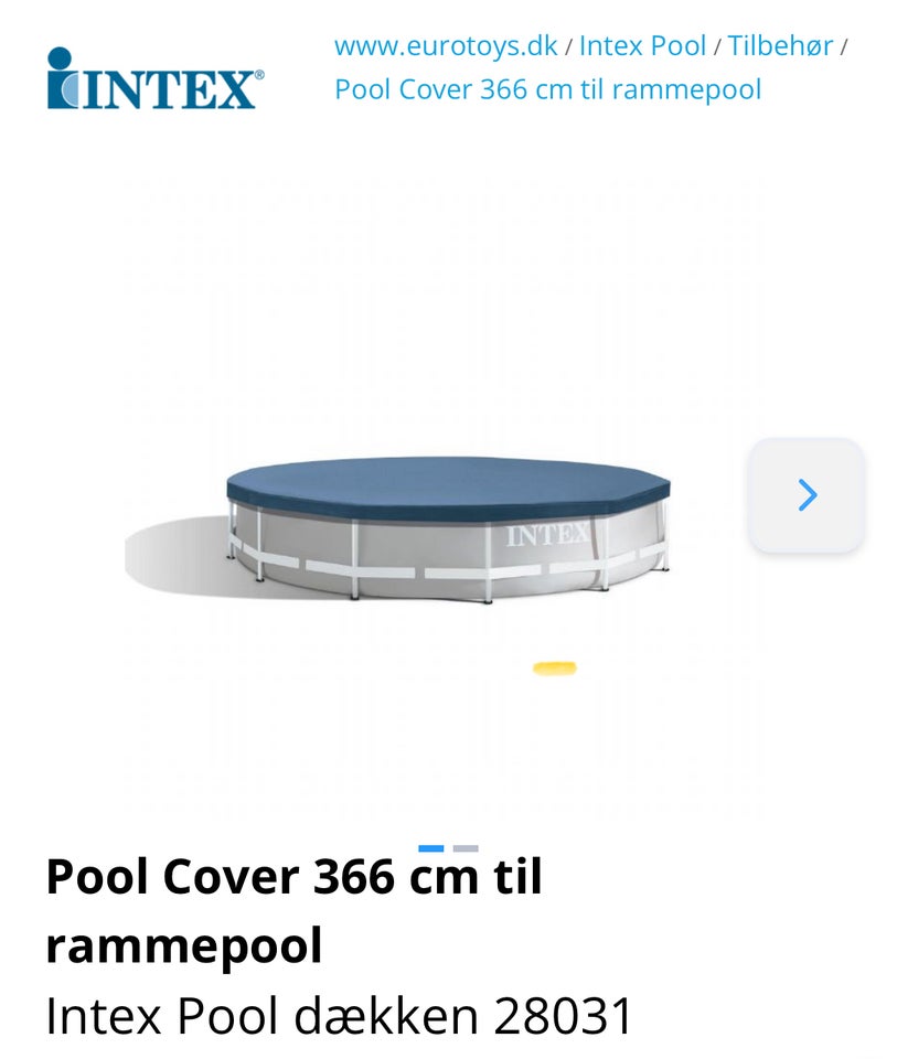 Intex poolcover Intex