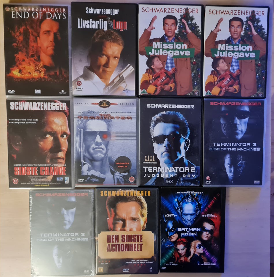 Arnold schwarzenegger film, DVD,