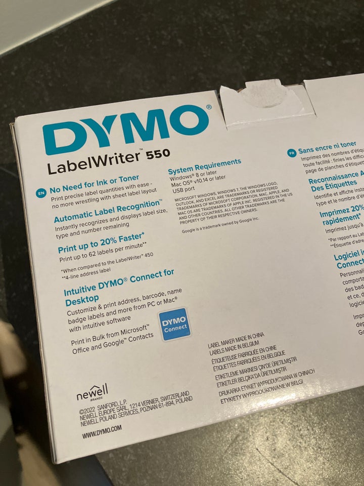 Labelprinter, Dymo, Label Writer