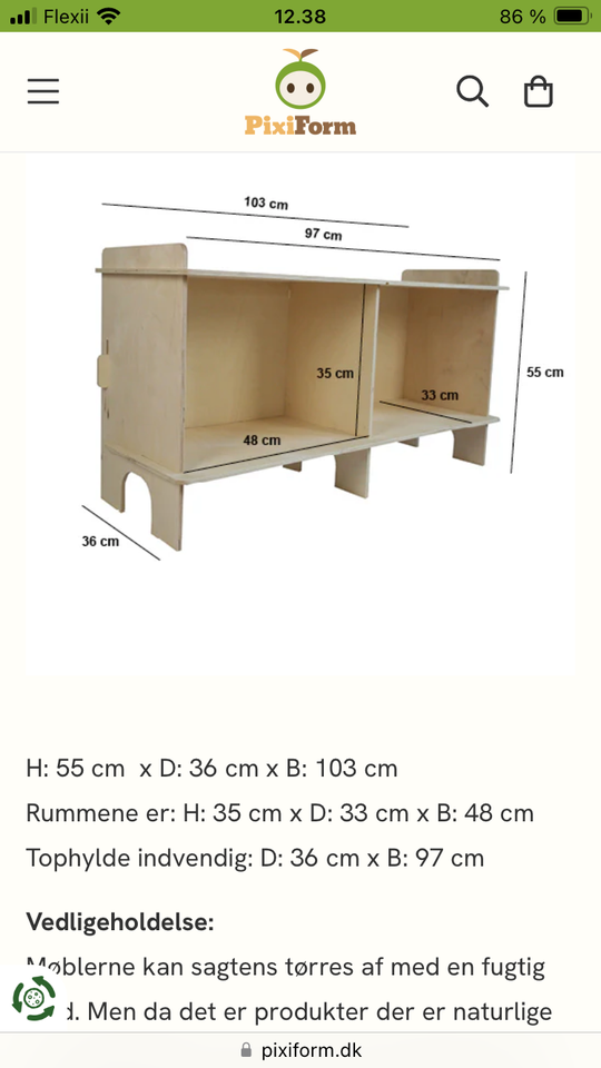 Skænk, andet materiale, b: 103 d: 36