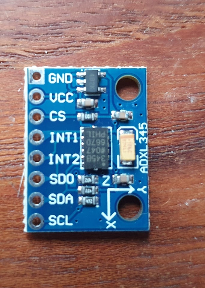 Andet, ADXL345 accelerometer