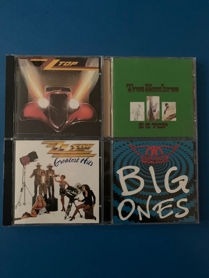 ZZ TOP / AEROSMITH: 4 CD ALBUMS, rock