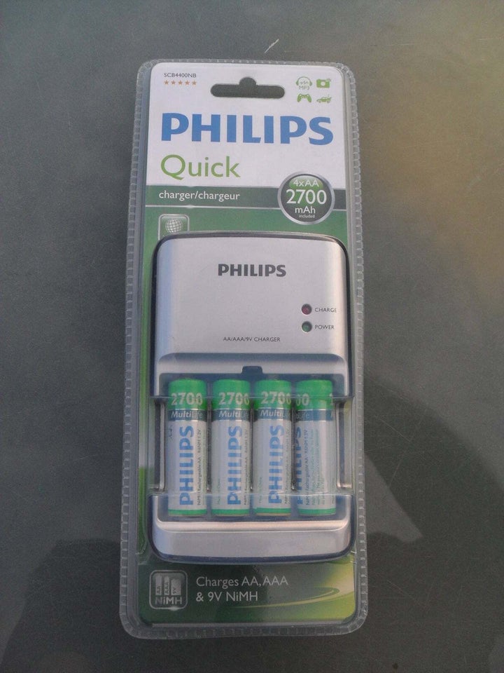 Batterioplader, PHILLIPS QUICK