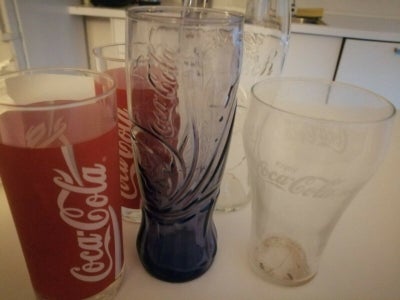 Glas drikke-glas cola-cola