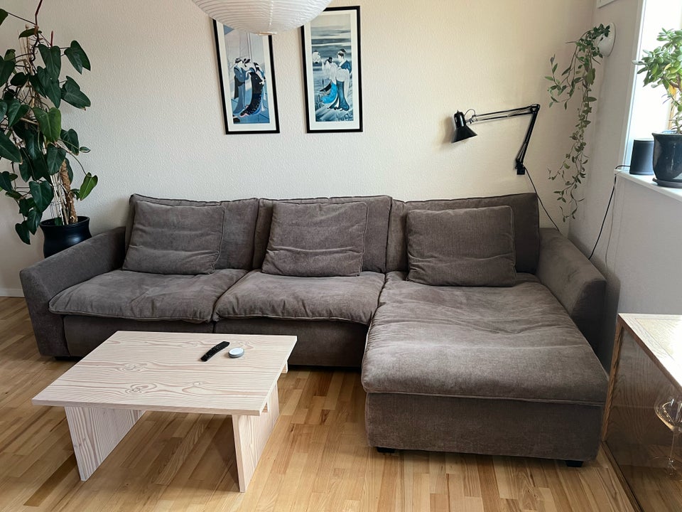 Sofa, velour, 5 pers.