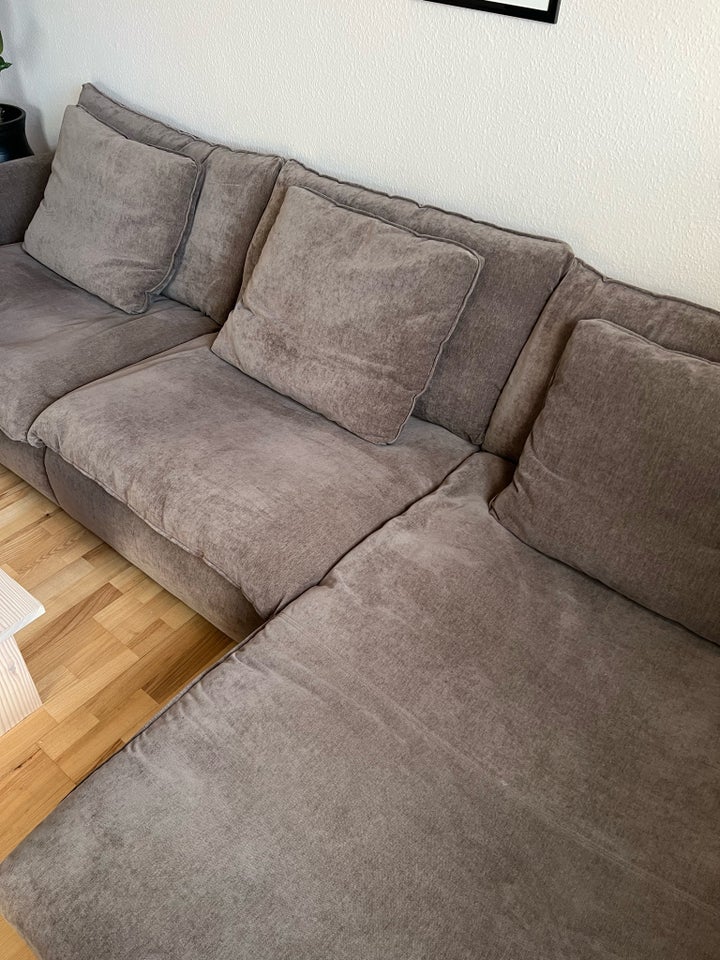 Sofa, velour, 5 pers.