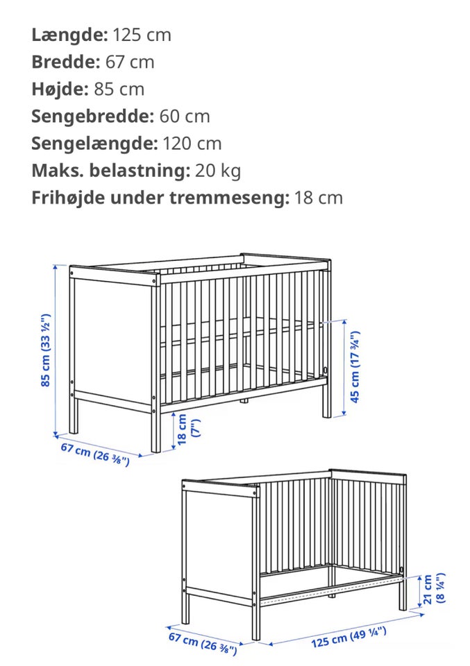 Tremmeseng, Ikea tremmeseng hvid,