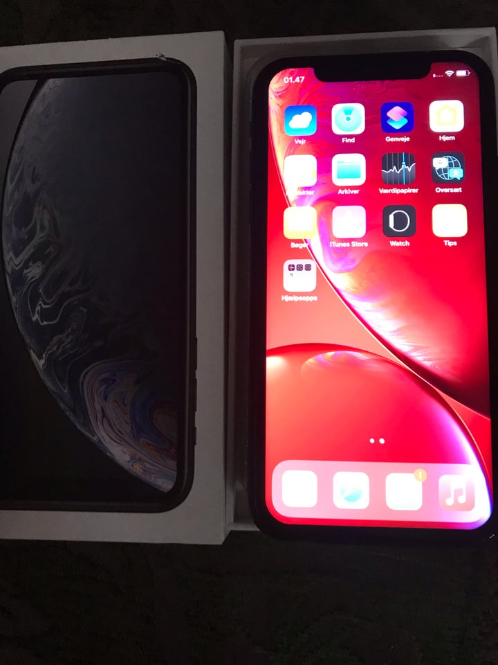 iPhone XR, 256 GB, sort