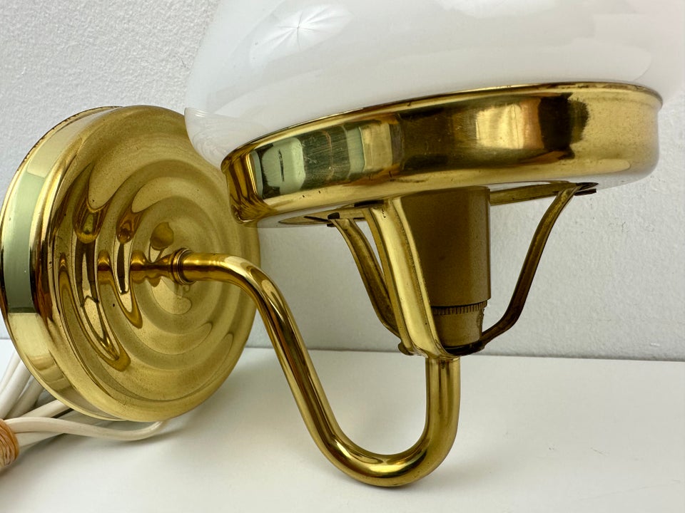 Væglampe, Vintage messing lampe