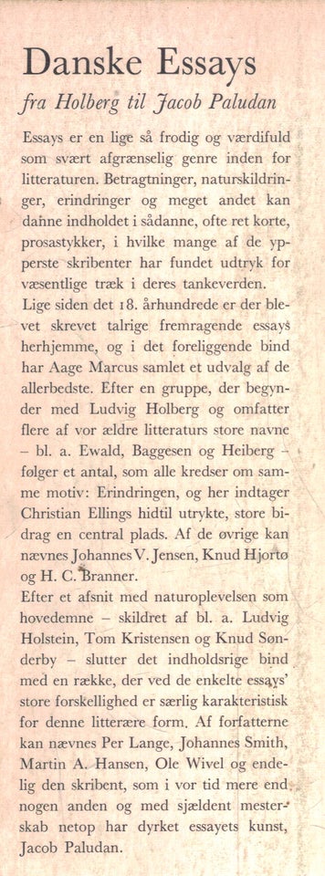 Danske Essays fra Ludvig Holberg