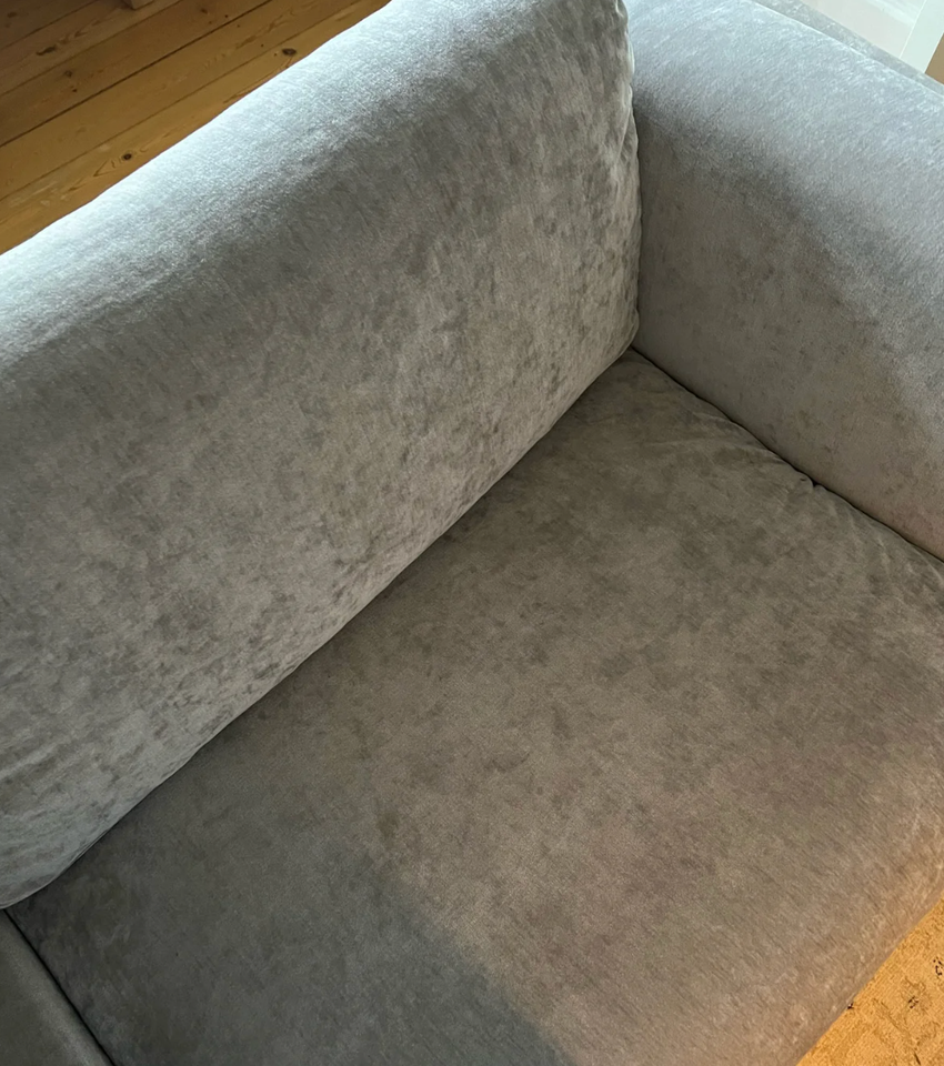 Sofa, velour, 3 pers.