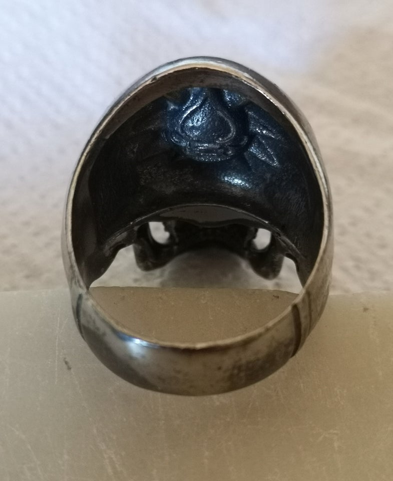 Fingerring, stål, Anatomisk Skull