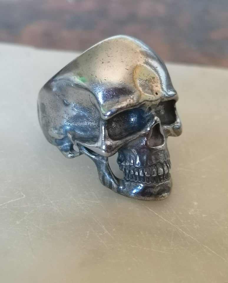 Fingerring, stål, Anatomisk Skull