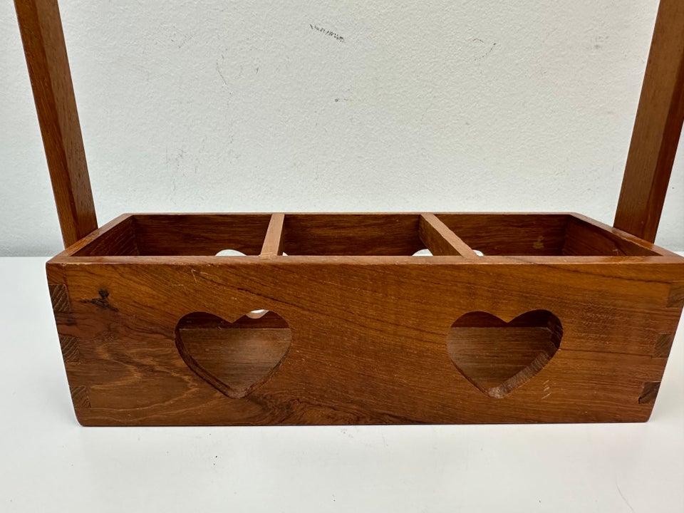 Retro flaskeholder / opsats i teak