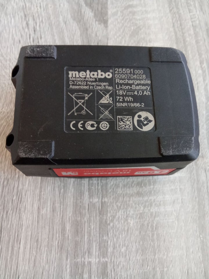 Akku-batteri Metabo