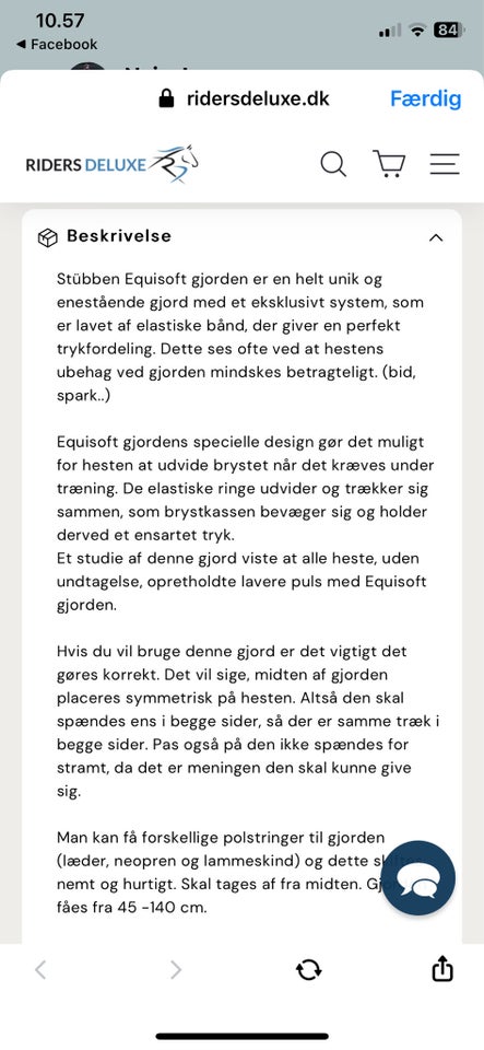 Gjord Stübben Equisoft gjord