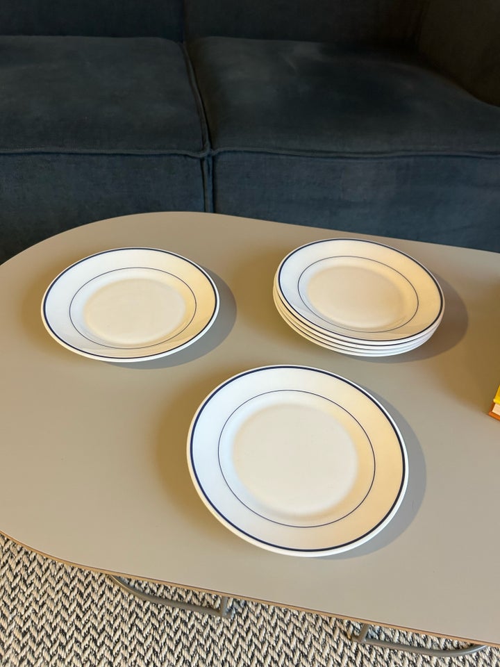 Porcelæn, 6 frokosttallerkner,