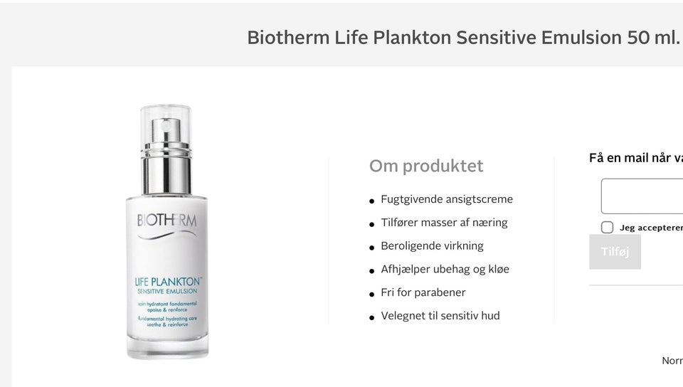 Ansigtspleje, Biotherm