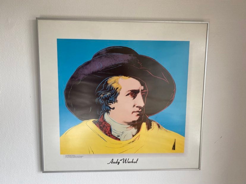 litografi warhol motiv: goethe