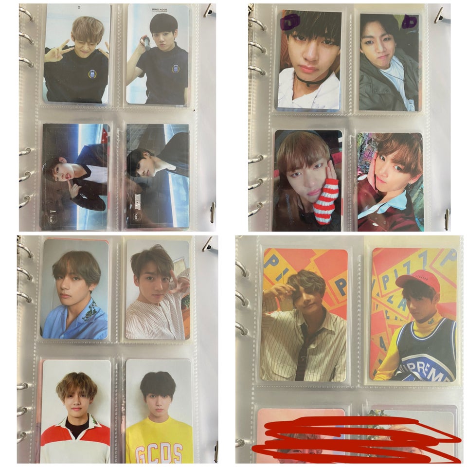 BTS: Taekook BTS fotokort samling