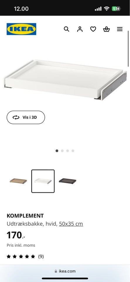 Tilbehør til skabe, Ikea