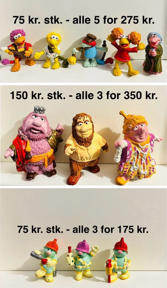 Originale Fragglerne figurer i god