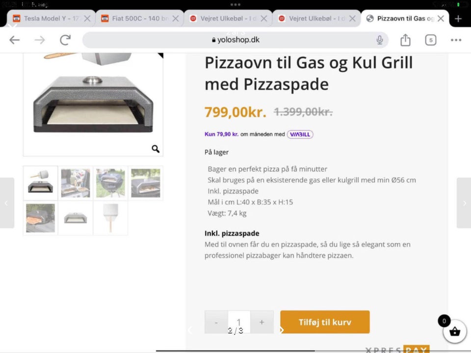 Anden grill Pizzaovn Ubrugt