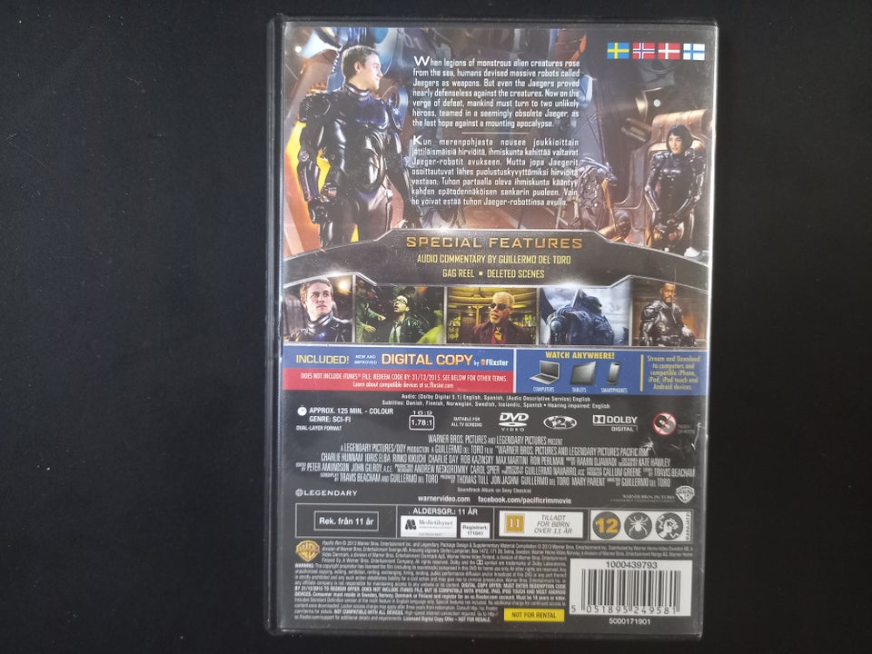 Pacific Rim, DVD, science fiction