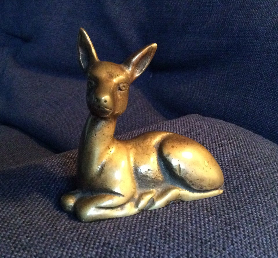 Bronzefigur af bambi / hjort / rådyr