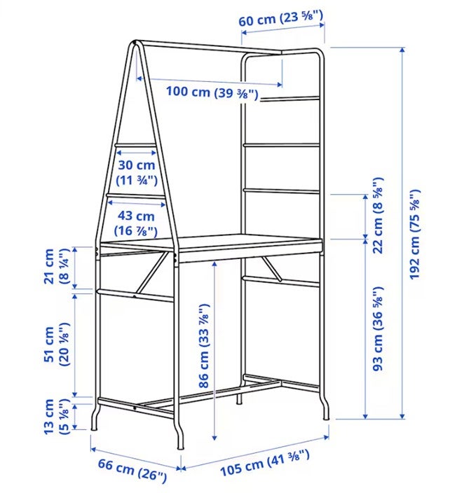 Spisebord m/stole, IKEA