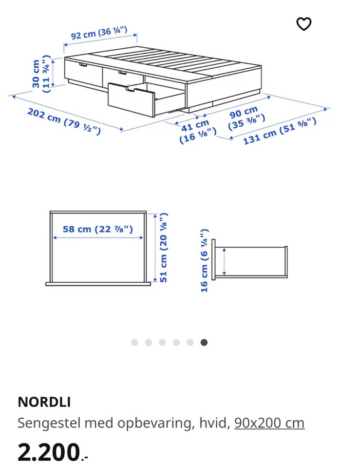 Enkeltseng, IKEA Nordli