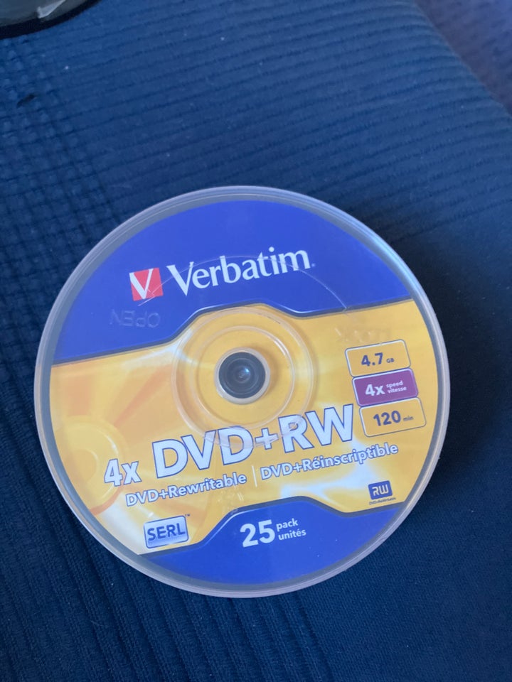 Dvd diske +RW, Verbatim, Perfekt