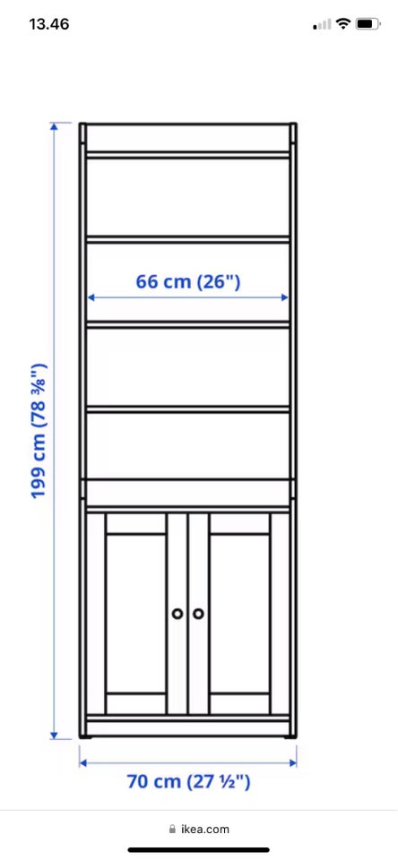 Højskab Ikea Hauga