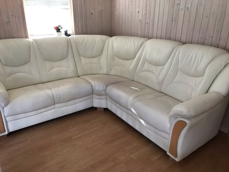 Hjørnesofa, læder, 5 pers.