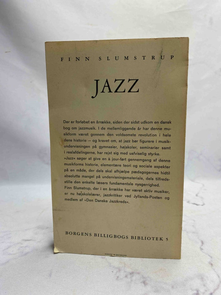 Jazz, Finn Slumstrup, emne: musik