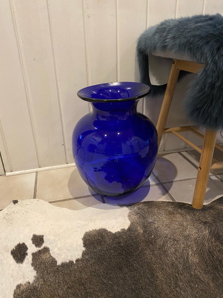 Stor vase Lyngby glas