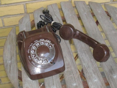 Fed gammel retro fastnet telefon