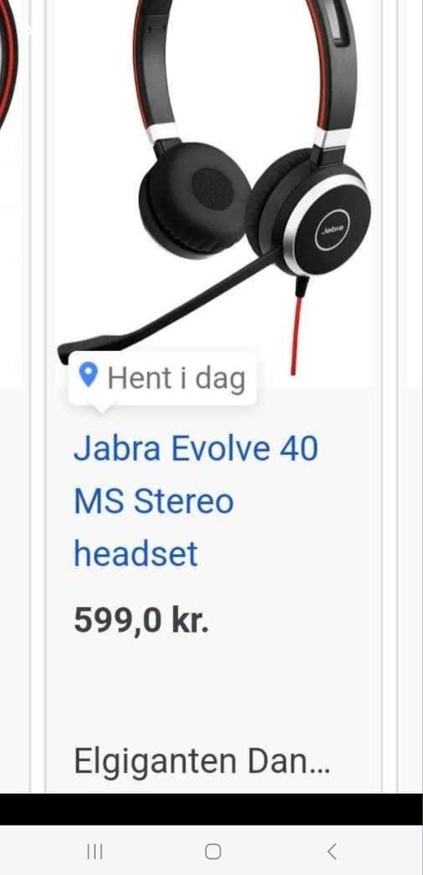 headset hovedtelefoner, Jabra,