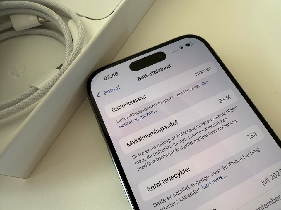 iPhone 15 Pro, 1024 GB, grå