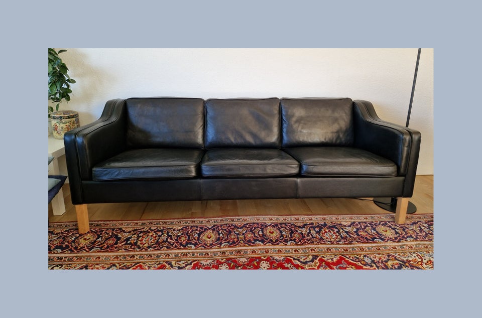 Sofa læder 3 pers