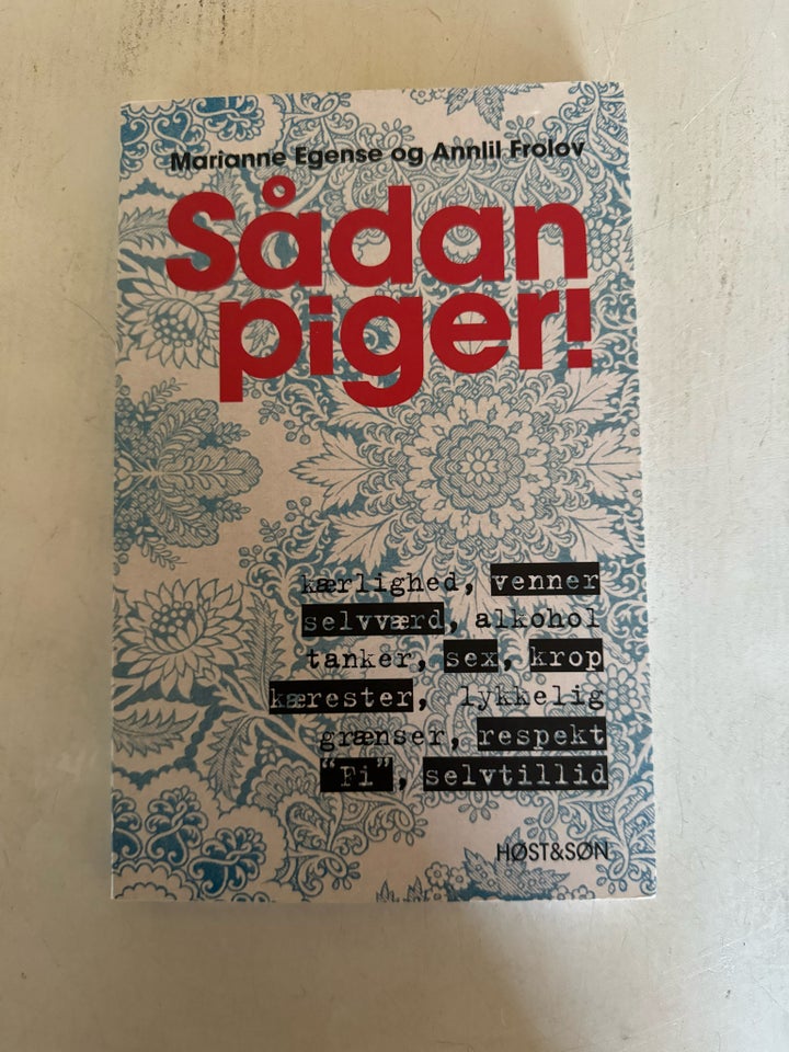 Sådan Piger, Marianne Egense ,