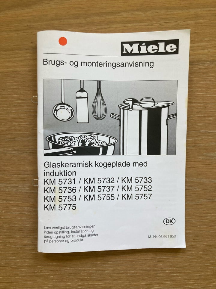 Induktionskogeplade, Miele