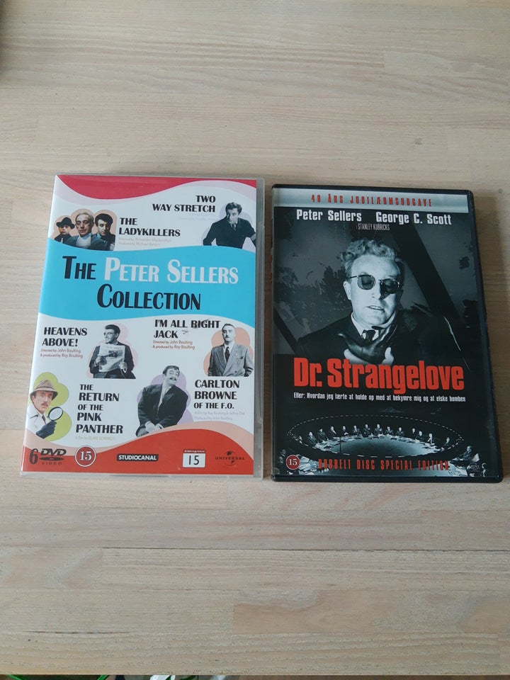 Peter Sellers, DVD, komedie