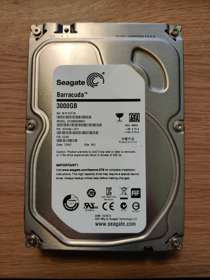 Seagate, 3000 GB, Perfekt