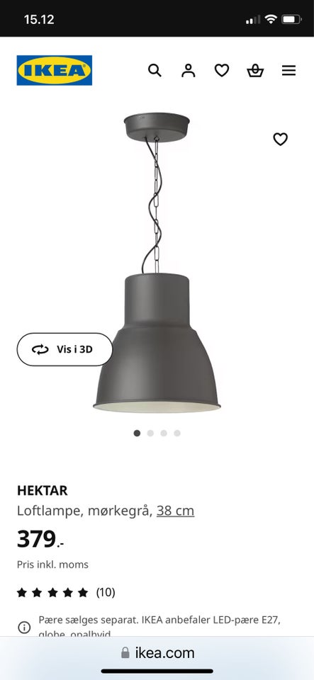 Anden loftslampe Ikea