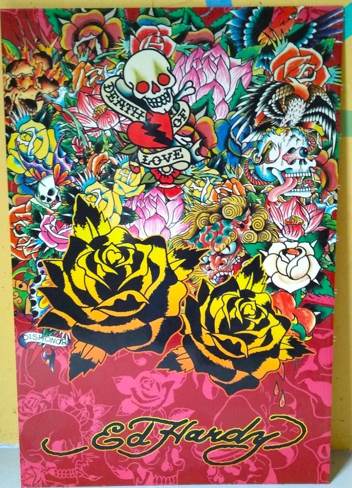 Plakat Ed Hardy motiv: "Death Of