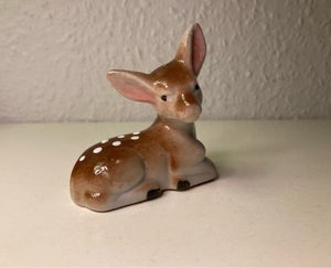 Gl bambi porcelænsfigur