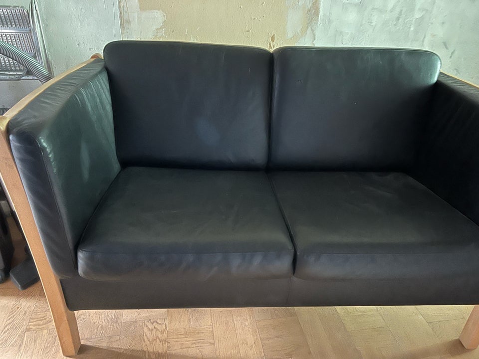 Sofa, læder, 2 pers.