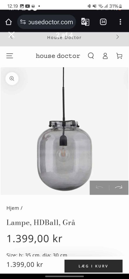 Anden loftslampe